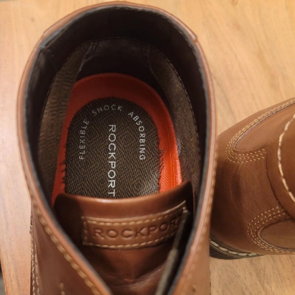 Rockport Mens Classic Break Chukka Brown Ankle Boots Size 12 - Picture 4 of 7